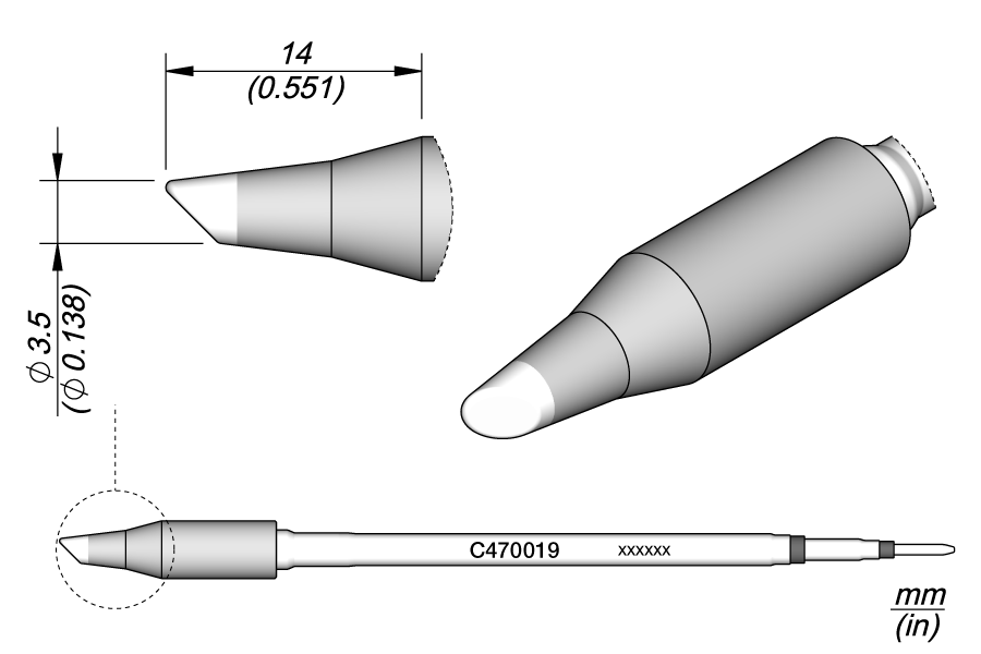 C470019 - Bevel Cartridge Ø 3.5